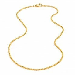 Aaron Basha Yellow Gold Small Ball Chain Necklace Necklaces