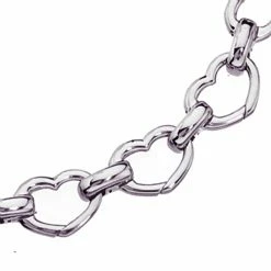 Aaron Basha Basha Heart Shaped Open-Link (Large) Bracelets