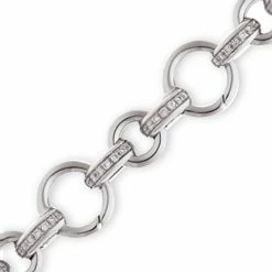 Aaron Basha Bracelets Basha Diamond Bar Open-Link (Large)