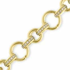 Aaron Basha Bracelets Basha Diamond Bar Open-Link (Large)