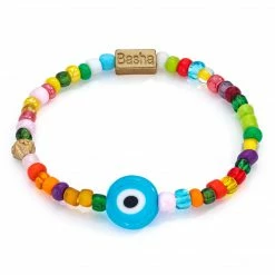 Gift Ideas Aaron Basha Women's Blue Beaded Stretch Bracelet Bundle