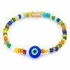 Aaron Basha Men's Blue Beaded Stretch Bracelet