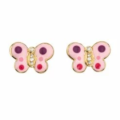 Aaron Basha Butterfly Earrings