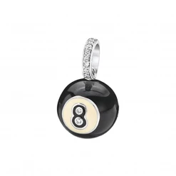 Aaron Basha Charms 8 Ball Charm