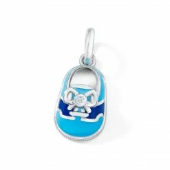 AB Corp. Boys Baby Shoes Vermeil Mini Light Blue/Navy Saddle Shoe