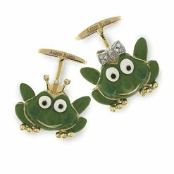 Aaron Basha Mens Prince And Princess Cufflinks