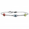 Aaron Basha Evil Eye & Flower Bracelet