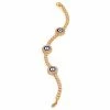 Aaron Basha 18K Rose Gold Diamond Navy Blue Evil Eye Bracelet; 2.4 Ct.