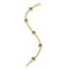 Aaron Basha 18K Rose Gold Diamond Evil Eye Bracelet With 5 Small Round Navy Blue Evil Eyes - Pre Order