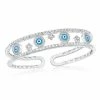 AB Corp. Evil Eye Diamond Cuff Bracelet
