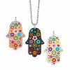 Aaron Basha Enamel Flower Power Hamsa