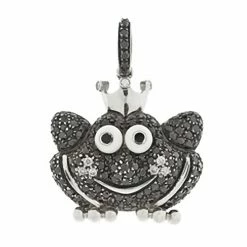 Aaron Basha Pave Frog Prince (large) Charms