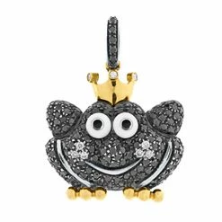 Aaron Basha Pave Frog Prince (large) Charms