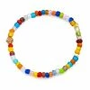 Aaron Basha Beaded Treasures Colorful Beaded Bracelet With Good Luck Bead