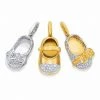 Aaron Basha Girls Pave Diamond Shoes - Each Sold Individually