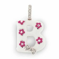 Aaron Basha "B" Initial Charm Charms