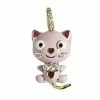 Aaron Basha Kitty Cat With Diamond Bow Charms