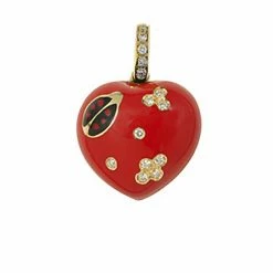 Aaron Basha Ladybugs Puffy Ladybug Heart