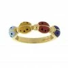 Aaron Basha Ladybugs Ladybug Multi Color Ring