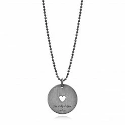 Aaron Basha Love Is My Religion Black Rhodium On Faceted Chain - Pre Order September 2022 Delivery Gift Ideas