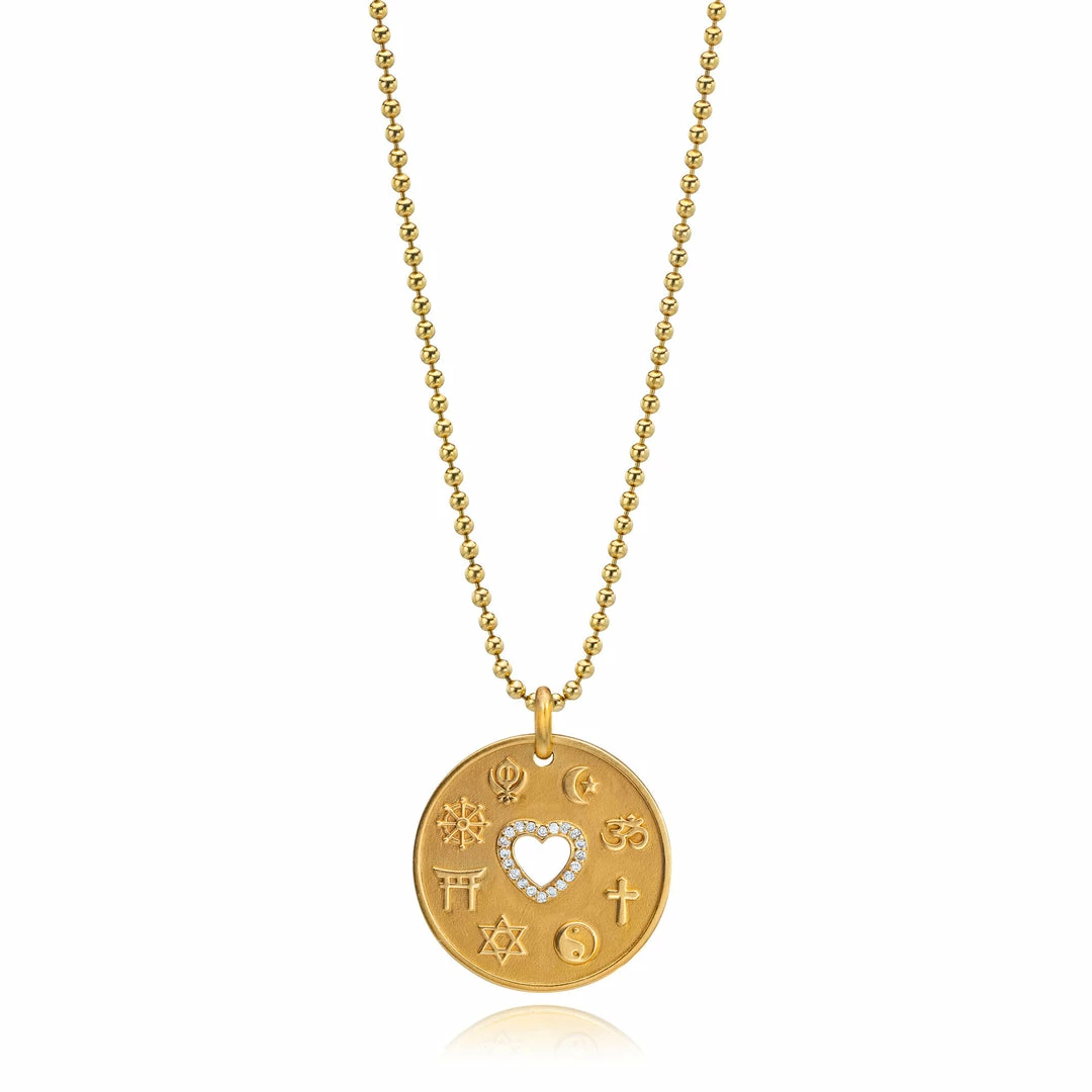 Aaron Basha Love Is My Religion Yellow Gold On Yellow Gold Ball Faceted Chain - Pre Order Delivery September 2022 Gift Ideas