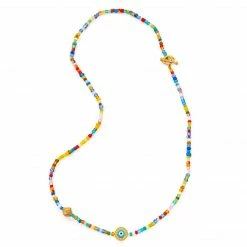 Aaron Basha Evil Eye Beaded Choker