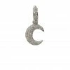 Aaron Basha Pave Moon Charms