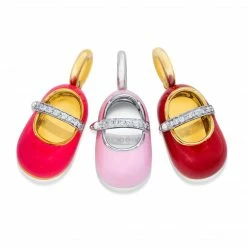 Aaron Basha Girls Diamond Strap Shoe - Each Sold Individually Girls Baby Shoes