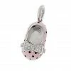 Aaron Basha 18K White Gold & Pink Polka Dot Shoe