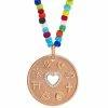 Aaron Basha Love Is My Religion Rose Gold On Colorful Beaded Chain - Pre Order September 2022 Delivery Gift Ideas
