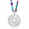 Aaron Basha Gift Ideas Love Is My Religion Silver On Colorful Beaded Chain