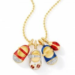 Aaron Basha Patriotic Ladybug Good Luck Necklace - Each Item Is Sold Separately