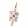 Aaron Basha Turtle With Flower Accent- Available In White Gold