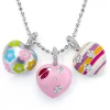 Aaron Basha Heart Charms On Necklace - Charms & Necklace Sold Separately