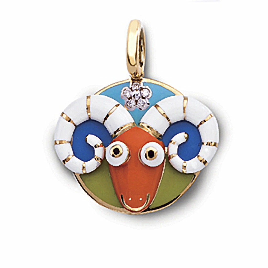 Aaron Basha Aries Zodiac Charm (March 21 - April 19) Charms