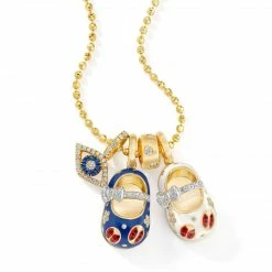 Aaron Basha Girls Baby Shoes Patriotic Protection Necklace - Each Item Is Sold Separately