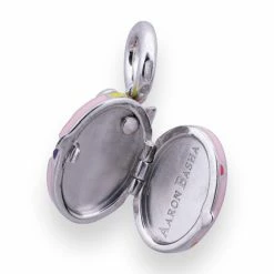 Aaron Basha Oval Locket Charm Charms