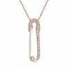 Aaron Basha 18K Safety Pin On Chain