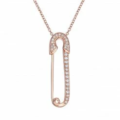 Aaron Basha 18K Safety Pin On Chain