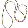 MoraisXBasha Gift Ideas Sass Beaded Necklace With 14K Gold Bead And Toggle