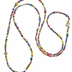 MoraisXBasha Gift Ideas Sass Beaded Necklace With 14K Gold Bead And Toggle